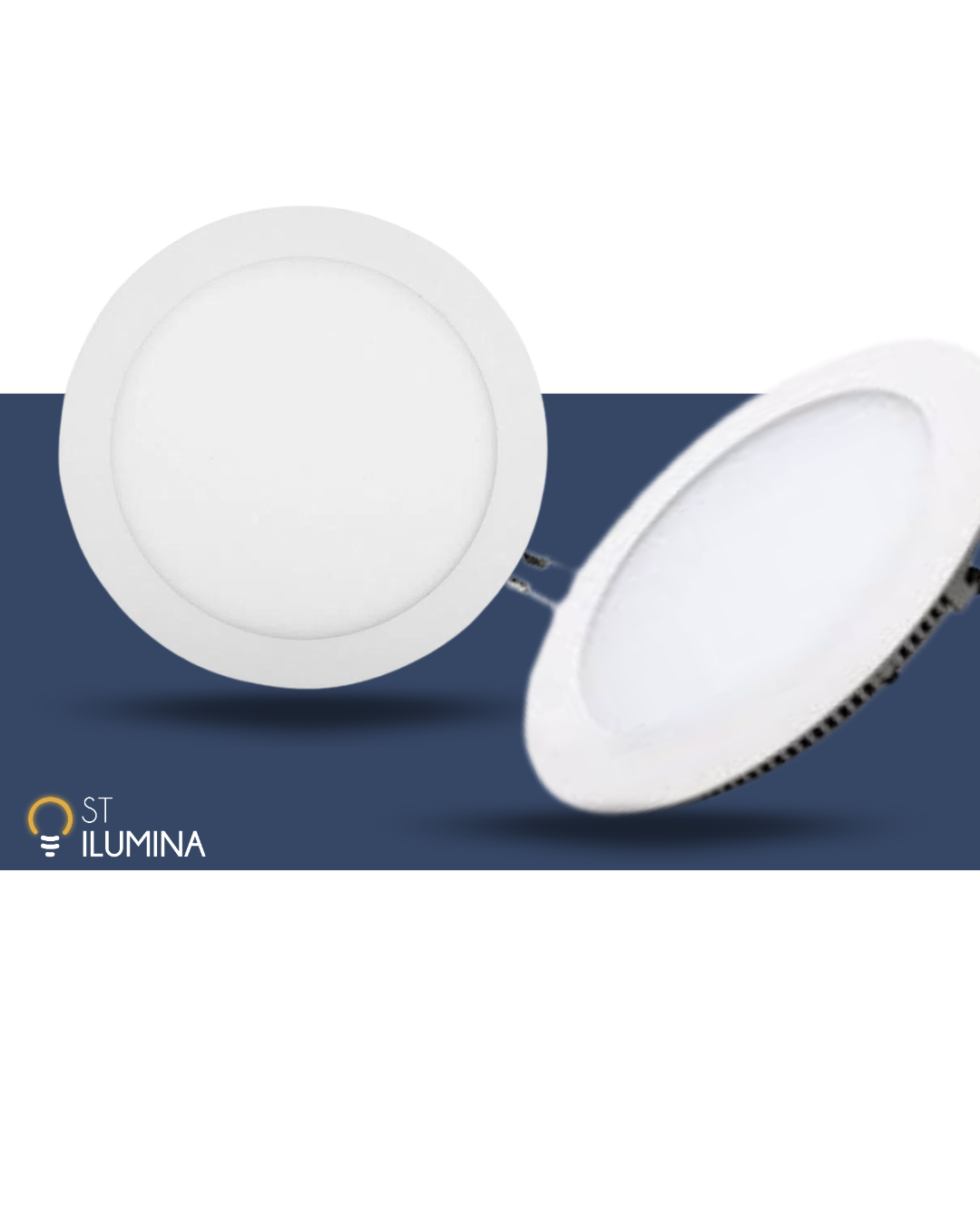 Plafon LED Embutido Redondo 18W (Pack 20 unid)