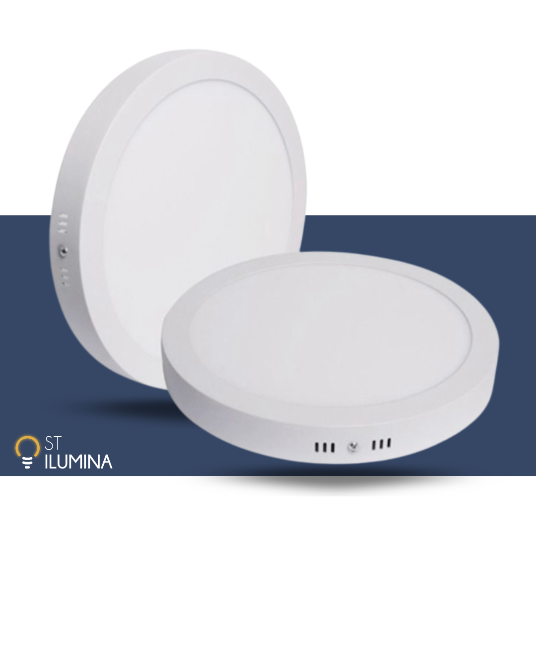 Plafon LED Sobrepuesto Redondo 18W (Pack 20 unid)