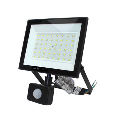 Proyector de Area LED 50W Con Sensor de Movimiento