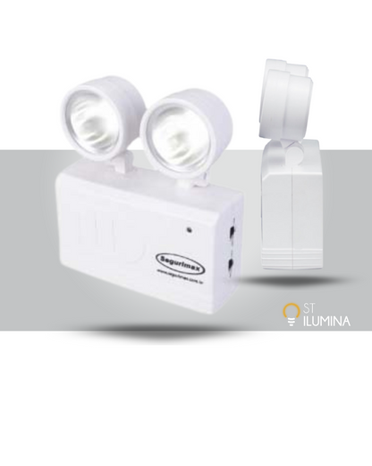 Lampara de Emergencia  2X2W 200LM
