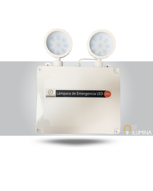 Lampara de Emergencia 2X8W IP65 Faretto